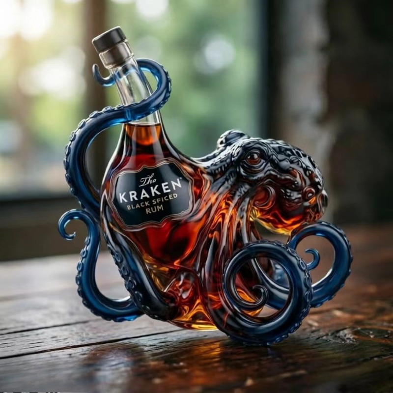 Whiskey Decanter, Sea Monster  - Vintage Collectible Glassware review and price