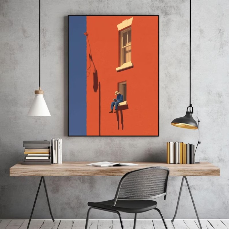 Vintage Minimalist Abstract Wa - Vintage Things Collection review and price