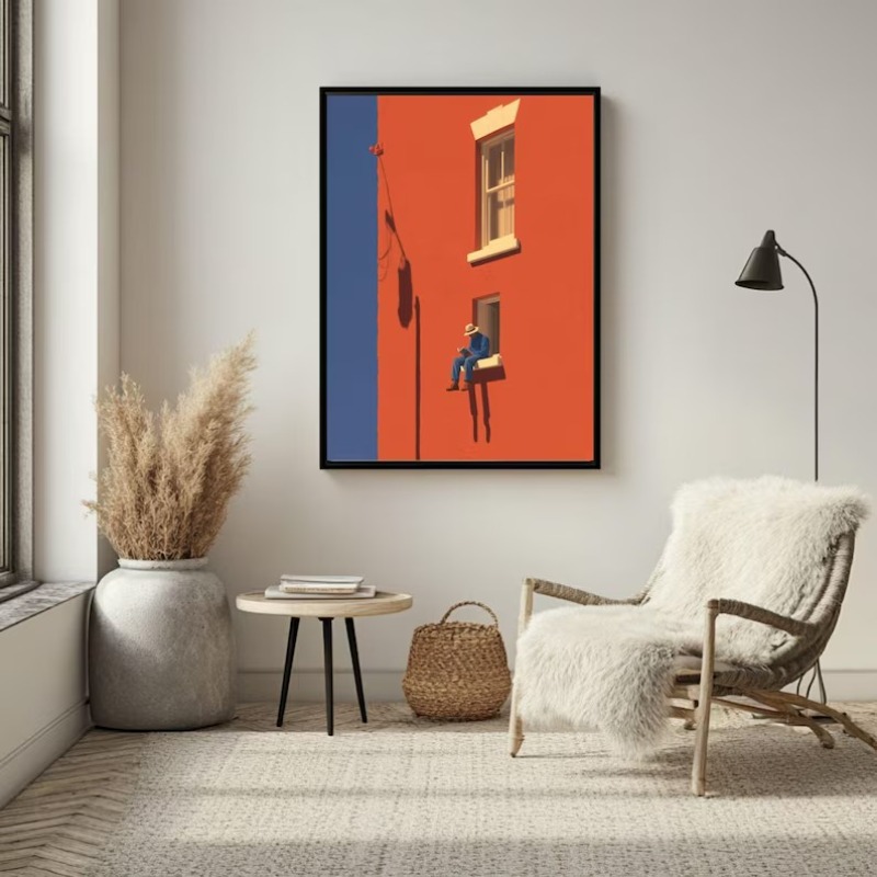 Vintage Minimalist Abstract Wa - Vintage Things Collection review and price