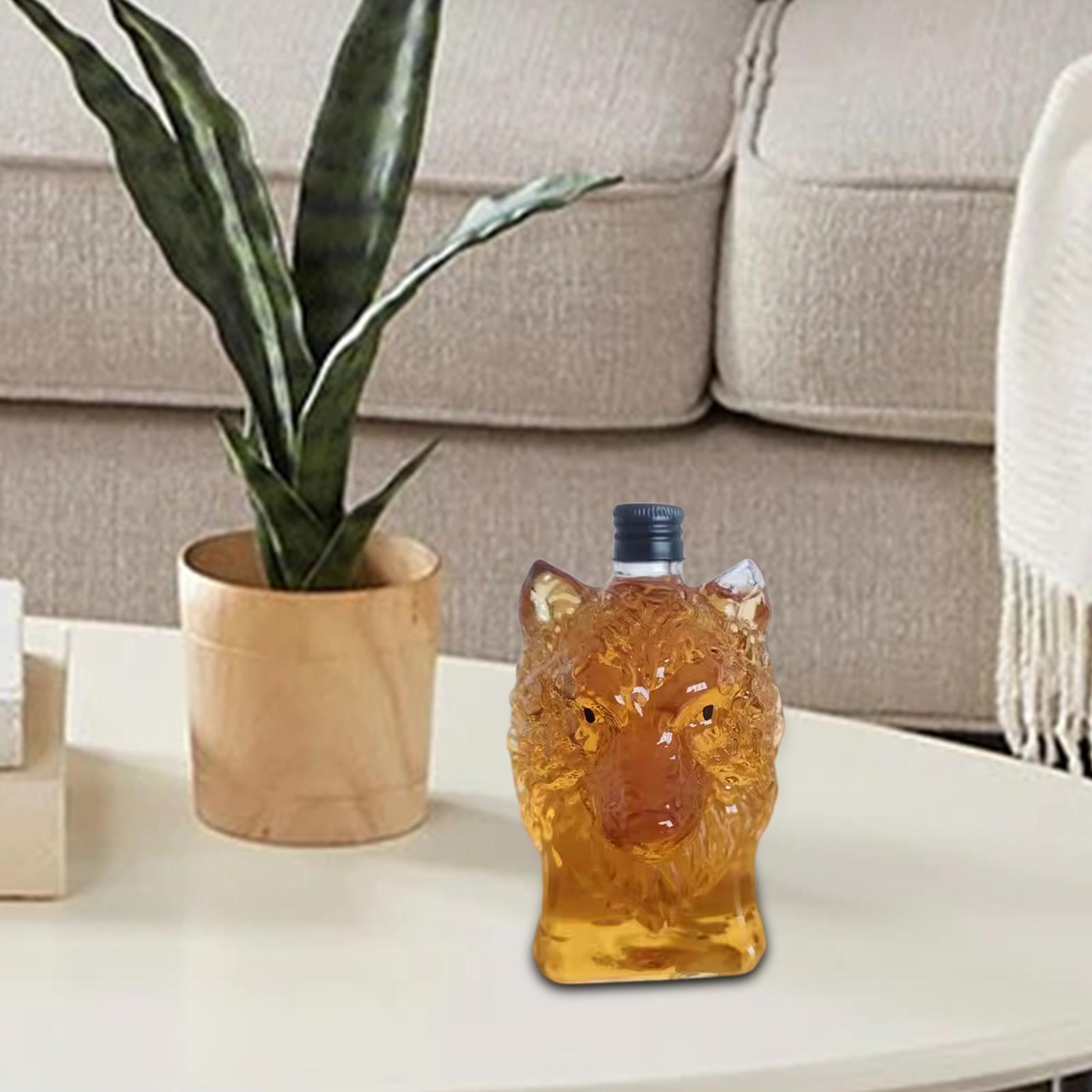Whiskey Bottle Wolf Shape Wine - Collectible Vintage Wine review and price