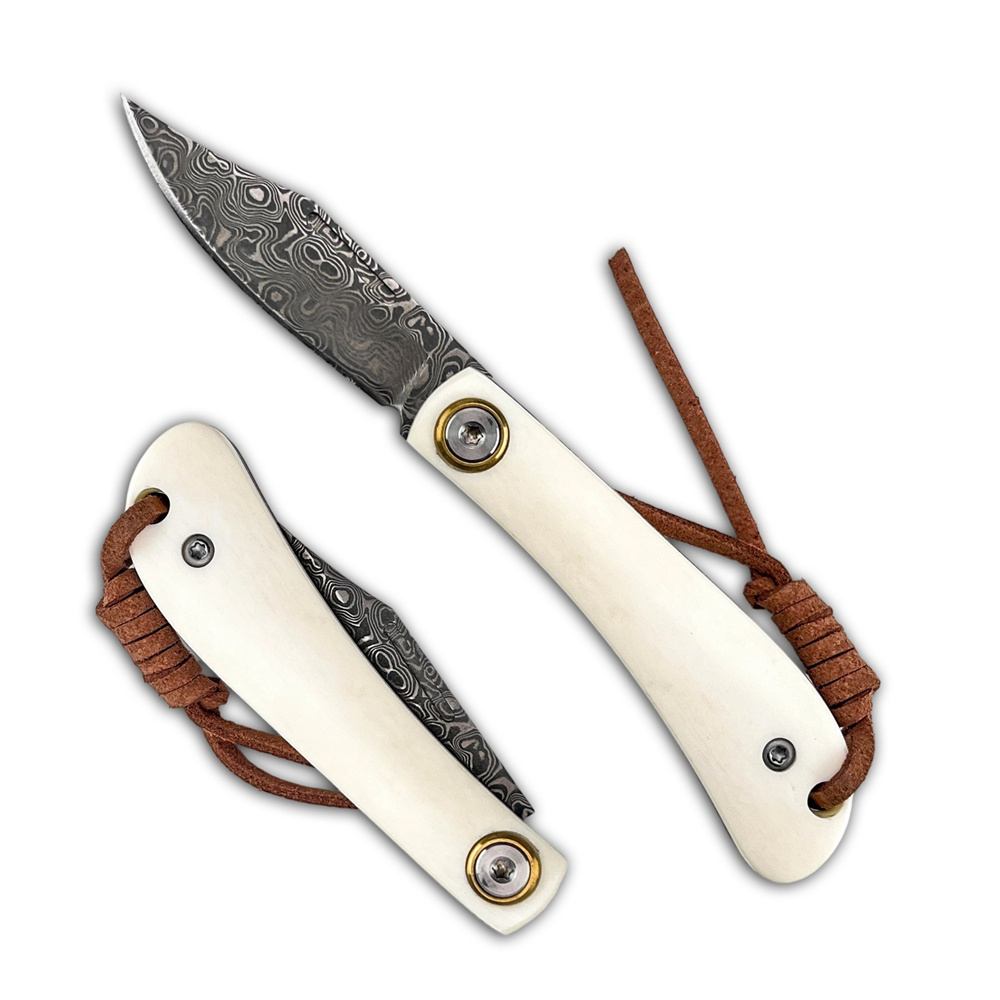 Compact Vintage Damascus Foldi - Vintage Collectible Pocket Knives review and price