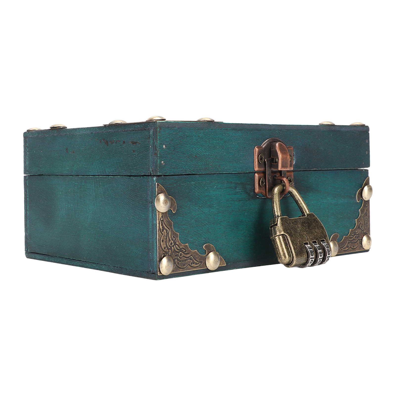 Wooden Jewelry Storage Case wi - Vintage Collectible Items review and price