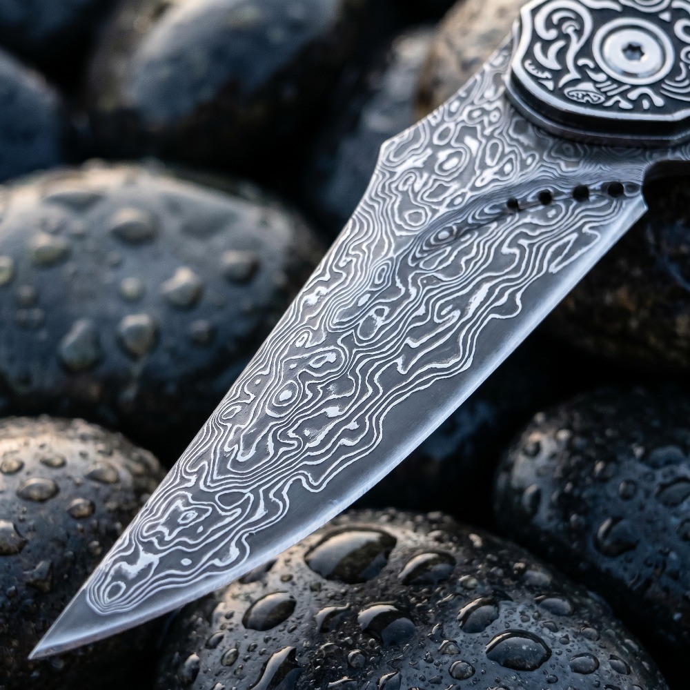 New Vintage Damascus Pattern B - Vintage Collectible Pocket Knives review and price