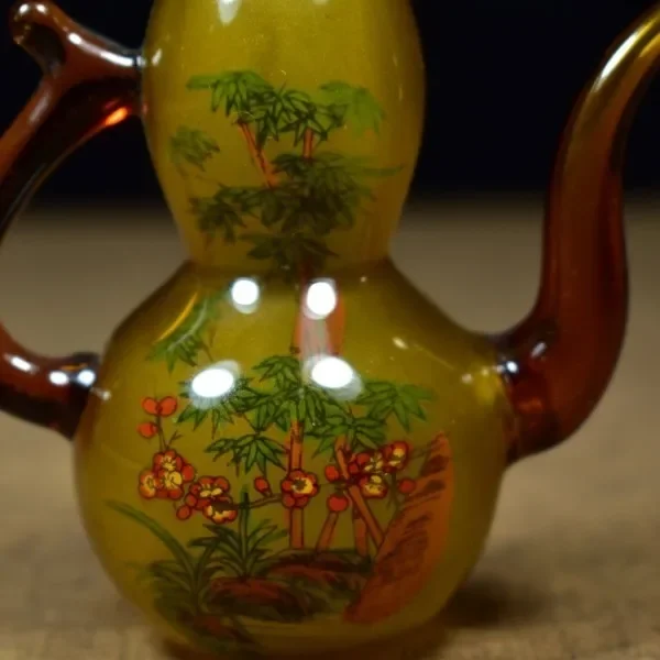 Vintage Glaze Glass Gourd Bott - Vintage Collectible Glassware review and price