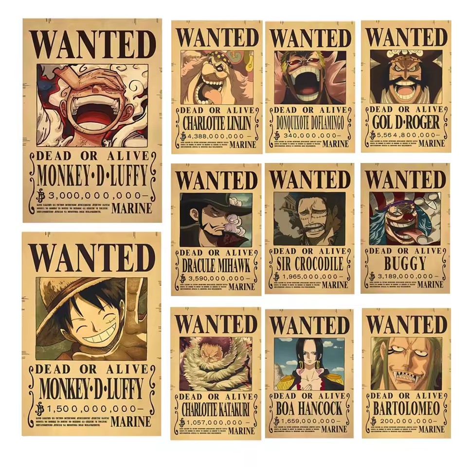 Anime One Piece Bounty Wanted  - Vintage Things Collection review and price