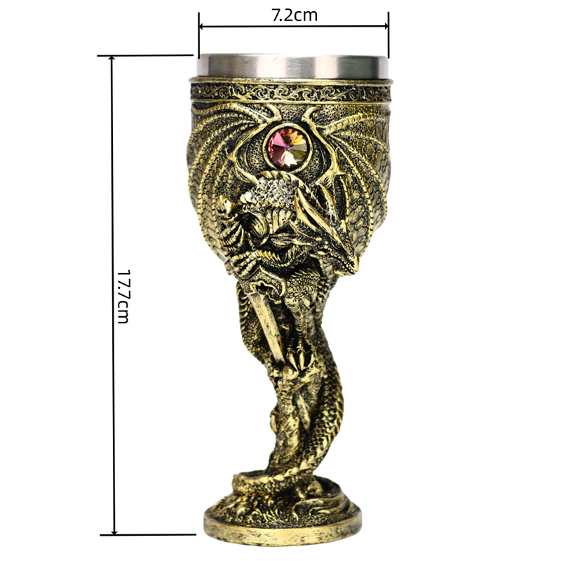 Vintage Dragon Goblet Stainles - Collectible Vintage Wine review and price