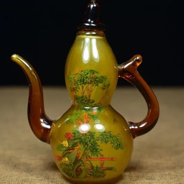 Vintage Glaze Glass Gourd Bott - Vintage Collectible Glassware review and price
