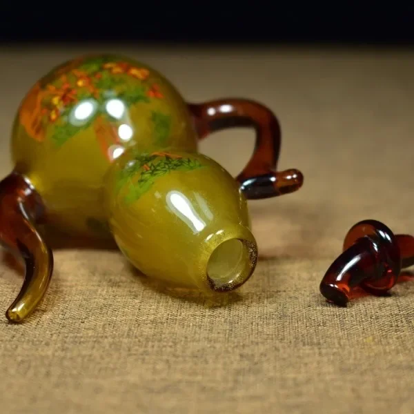 Vintage Glaze Glass Gourd Bott - Vintage Collectible Glassware review and price