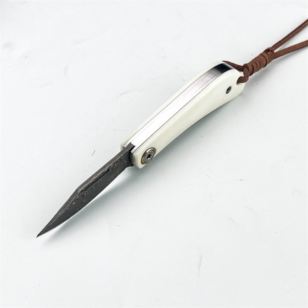 Vintage Damascus Folding EDC P - Vintage Collectible Pocket Knives review and price